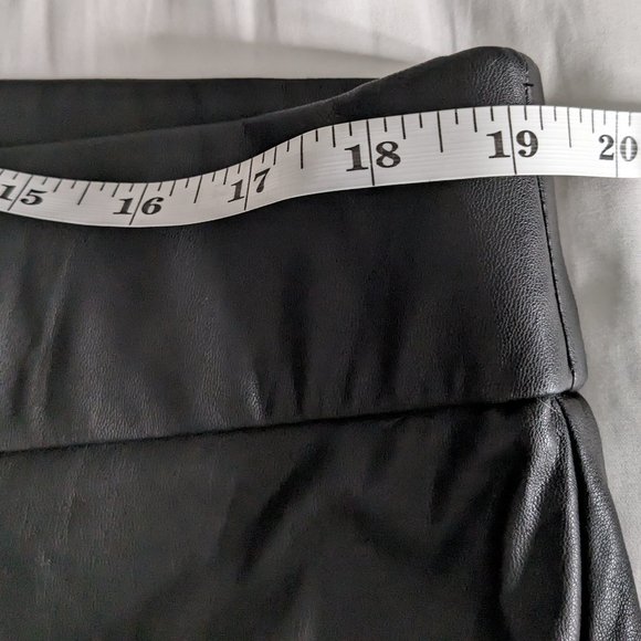 J Crew Vegan Faux Leather Pants Women's XXL Black Pull On NWT - Picture 10 of 16